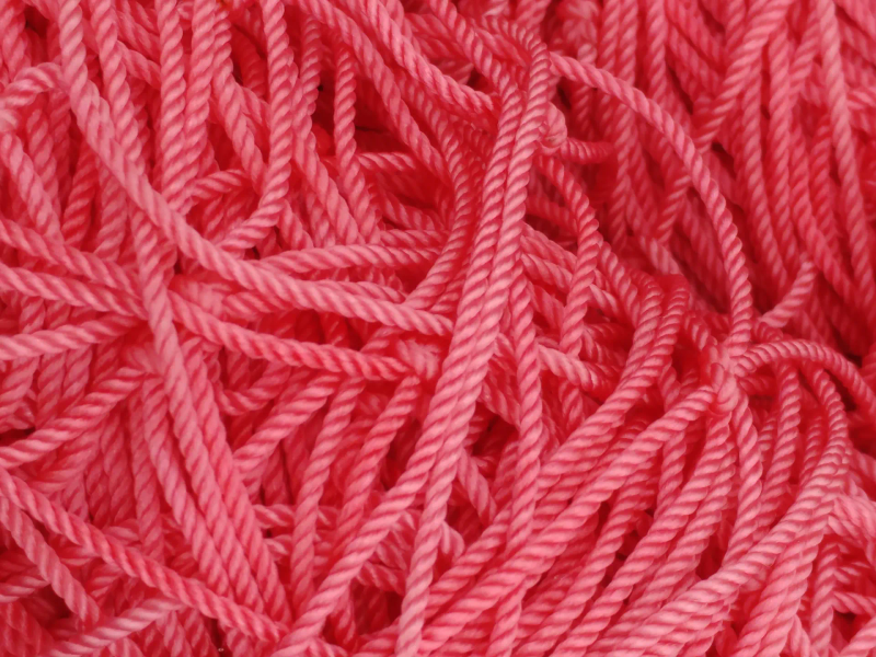 red yarn